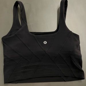 Black Lululemon sports bra tank